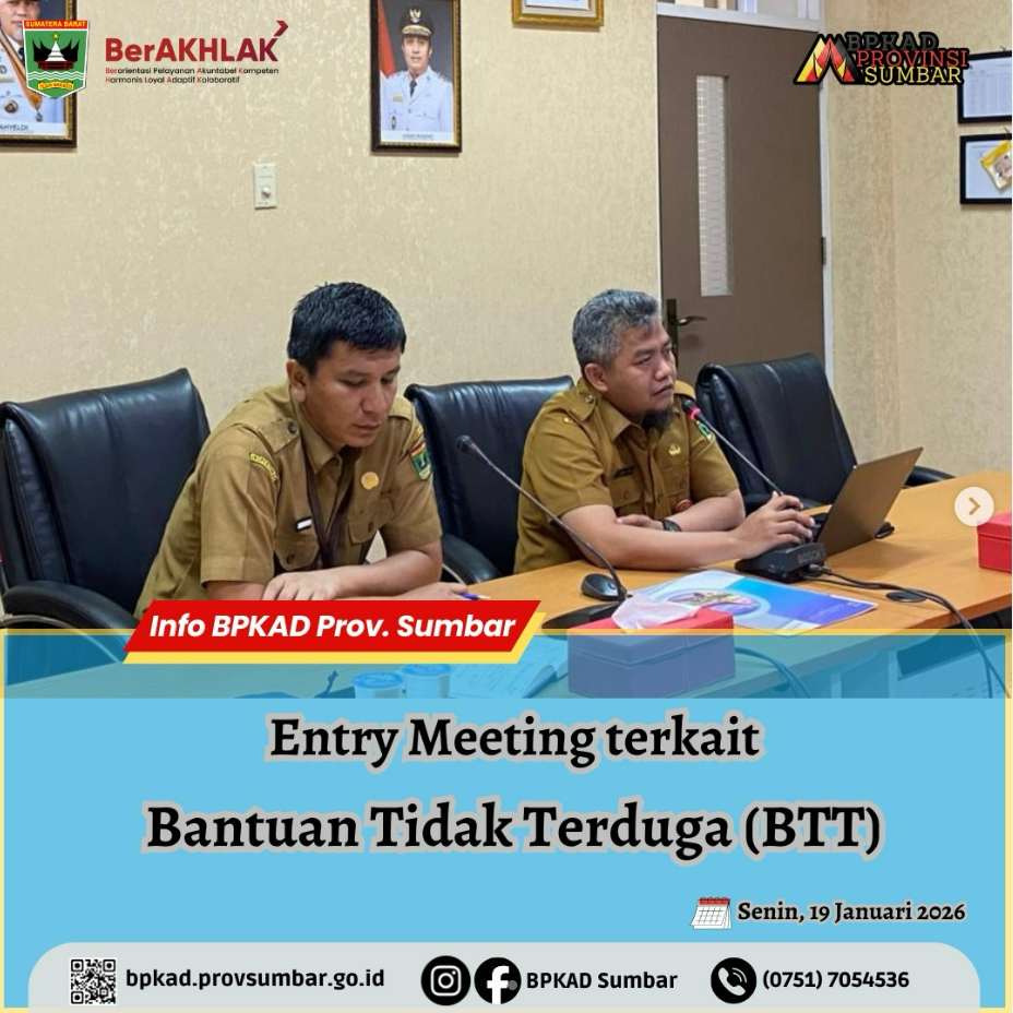 Entry Meeting terkait Bantuan Tidak Terduga (BTT) 1 image 4